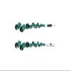 Faship A Pair Of Green Premium Rhinestone Crystal Floral Hair Clips Pins 2 Pcs view 1
