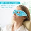 2 PCS Ice Eye Mask Reusable Ice Pack Hot/Cold Compress Gel Bead Cooling Mask for Puffiness/Dark Circles/Headaches/Migraines/Stress Relief (Blue) view 3