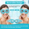 2 PCS Ice Eye Mask Reusable Ice Pack Hot/Cold Compress Gel Bead Cooling Mask for Puffiness/Dark Circles/Headaches/Migraines/Stress Relief (Blue) view 4