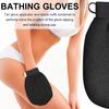 2Pcs Deep Exfoliating Mitts Microdermabrasion at Home, Exfoliating Gloves Visibly Lift Away Dead Skin, Part of the Best Body Care Kit for Women & Men Exfoliator Tool(Black) view 2