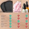 2Pcs Deep Exfoliating Mitts Microdermabrasion at Home, Exfoliating Gloves Visibly Lift Away Dead Skin, Part of the Best Body Care Kit for Women & Men Exfoliator Tool(Black) view 3