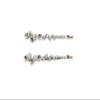 Faship A Pair Of Clear Premium Rhinestone Crystal Floral Hair Clips Pins 2 Pcs view 1