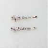 Faship A Pair Of Clear Premium Rhinestone Crystal Floral Hair Clips Pins 2 Pcs view 2