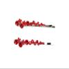 Faship A Pair Of Red Premium Rhinestone Crystal Floral Hair Clips Pins 2 Pcs view 1