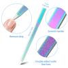 Mudder 3 Pcs Diamond Nail File Set for Women Men Stainless Steel Metal Sapphire Double Side Fingernail Toenail Buffer Filers Rainbow Emery Boards for Salon Home Travel Manicure Pedicure Nail Care Tool view 3