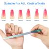 Mudder 3 Pcs Diamond Nail File Set for Women Men Stainless Steel Metal Sapphire Double Side Fingernail Toenail Buffer Filers Rainbow Emery Boards for Salon Home Travel Manicure Pedicure Nail Care Tool view 4