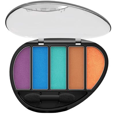 Biss Eyeshadow Pallet (Quinteto) 5 colors with Dual-ended Eyeshadow Applicator (29 Vivir Sonriendo)