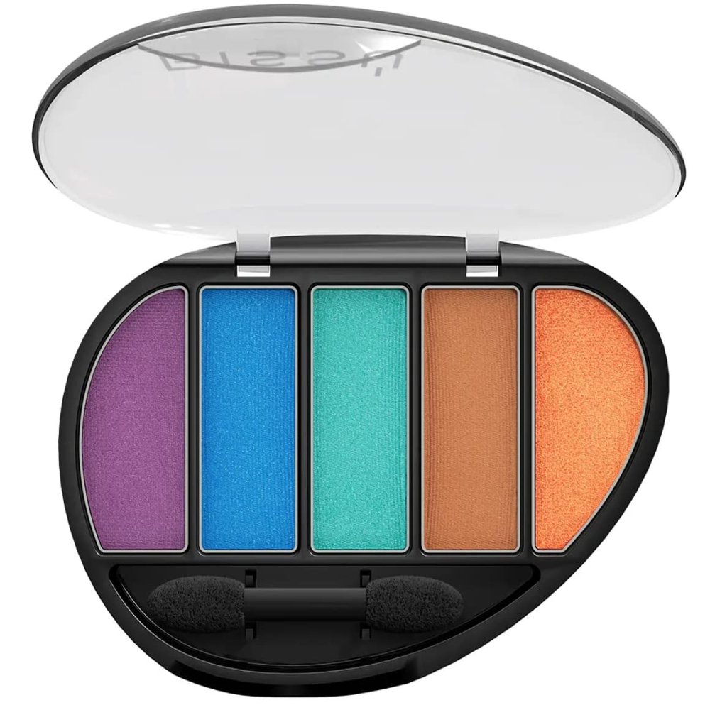 Biss Eyeshadow Pallet (Quinteto) 5 colors with Dual-ended Eyeshadow Applicator (29 Vivir Sonriendo)
