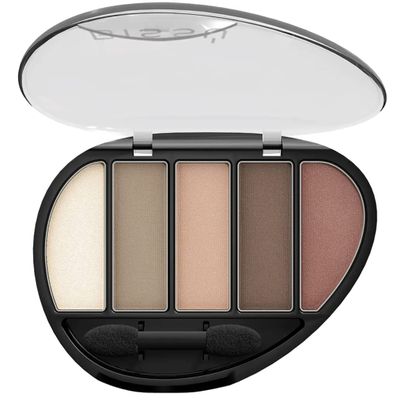 Biss Eyeshadow Pallet (Quinteto) 5 colors with Dual-ended Eyeshadow Applicator (07 Creo en Mi)