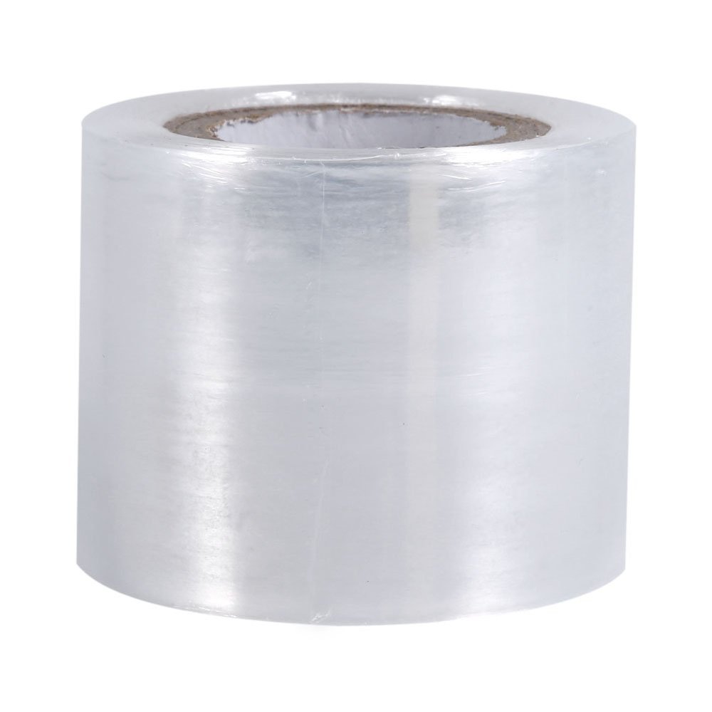 Akozon Eyebrow Tattoo Plastic Wrap,Barrier Film, Tattoo Preservative Film, Clear Barrier Film Roll 2 Box/Set Semipermanent Permanent Clear Plastic Disposable Eyebrow Makeup Supplies Wrap Cover Tape