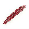Faship Gorgeous Red CZ Crystal floral Hair Barrette view 3