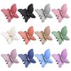 12 Pcs Butterfly Hair Clips for Women Girls 2.6 Inch Non-Slip Matte Jaw Clips 12 Colors Strong Hold Butterfly Hair Clamps for Thick Thin Curly Hair view 1