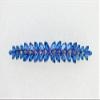 Faship Gorgeous Blue CZ Crystal floral Hair Barrette view 2