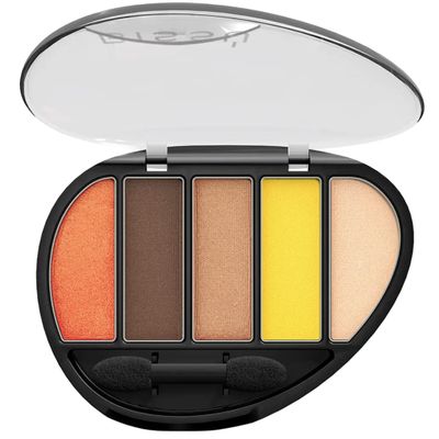 Biss Eyeshadow Pallet (Quinteto) 5 colors with Dual-ended Eyeshadow Applicator (02 Amor Real)