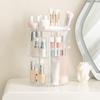HBlife 360 Rotating Makeup Organizer Adjustable Carousel Large Capacity Revolving Perfume Organizer Skincare Organizers Cosmetic Storage Spinning Holder for Vanity, Clear view 2