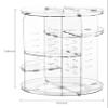 HBlife 360 Rotating Makeup Organizer Adjustable Carousel Large Capacity Revolving Perfume Organizer Skincare Organizers Cosmetic Storage Spinning Holder for Vanity, Clear view 3