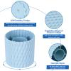 HSSPANFN Makeup Brush Holder Organizer - 360 Rotating, 5-Slot Brush Cup for Cosmetics, Lipsticks, Pens | Vanity & Desk Organizer (Light Blue) view 3