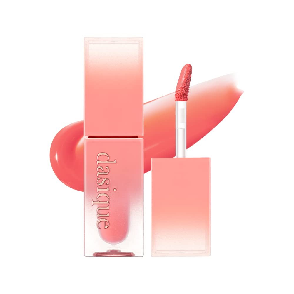 dasique Juicy Dewy Tint (02 Melon Sherbet) 0.12 oz | Light Application with moisture | Long Lasting & wearing Glossy Lip Stain, Non-sticky | Vegan, Cruelty-free | Korean makeup | stocking stuffers