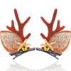 BARTOSI Christmas Reindeer Antlers Hair Clips Reindeer Hair Clip Holiday Hair Accessories for Women(Pack of 2) view 1