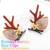 BARTOSI Christmas Reindeer Antlers Hair Clips Reindeer Hair Clip Holiday Hair Accessories for Women(Pack of 2) view 3