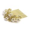 BBRATS Golden And White Pearl Comb Hair Clip For Women view 3