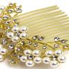 BBRATS Golden And White Pearl Comb Hair Clip For Women view 4