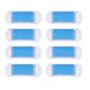 KALLORY 10pcs Foot Grinder Replacement Roller Heads for Dead Skin Removal Exfoliator Tool Ergonomic Design Compatible Electric Foot Care Devices Sky-blue view 1