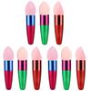 Beavorty 9pcs Wet and Dry Makeup Sponge Versatile Foundation Puff Brushes for Application for Liquid and Powder Cosmetics Random Colors Red Rosy Green view 1