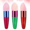 Beavorty 9pcs Wet and Dry Makeup Sponge Versatile Foundation Puff Brushes for Application for Liquid and Powder Cosmetics Random Colors Red Rosy Green view 3