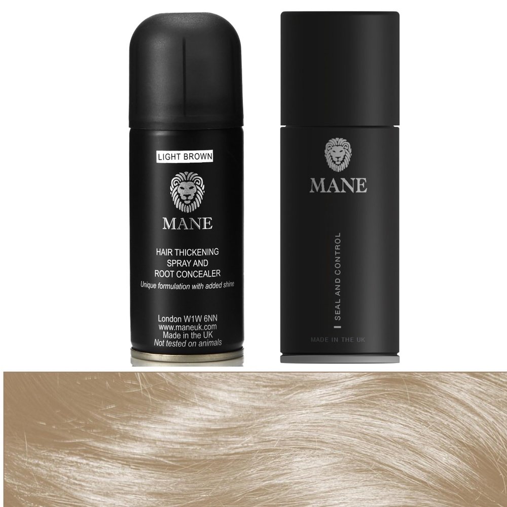 Mane Hair Thickener with a Seal and Control 100 ml duo pack (Light Brown)