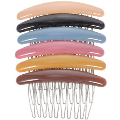 FRCOLOR 6Pcs Hair Side Combs Decorative Hair Accessories for Weddings, Parties, and Everyday Use