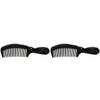 Healifty 2 Pcs Long Hair Comb Hairdressing Tool Safe Material Skin-friendly Elegant Design Comfortable Grip for Daily Use Random Style view 1