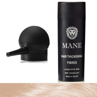 Mane Hair Building Fibers with a Spray Applicator (Mid Blond)