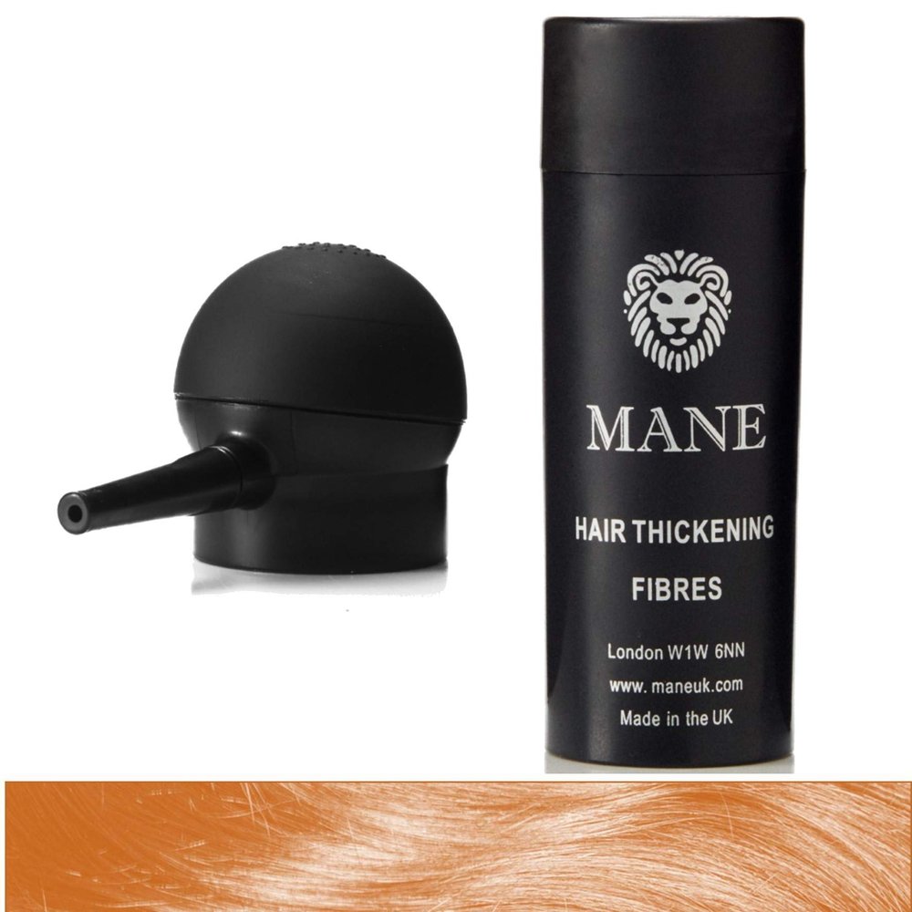 Mane Hair Building Fibers with a Spray Applicator (Ginger)