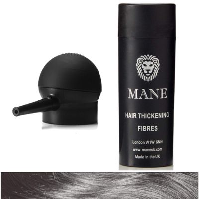 Mane Hair Building Fibers with a Spray Applicator (Black)
