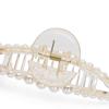 BBRATS 1 Pcs Large Pearl Hair Claw Clips White Hair Clips Thick Long Hair Jaw Clips Clutches Barrettes Hair Accessories for Women and Girls Hair Claw Thick Hair aw Clamp Strong Hold (STYLE 2) view 2