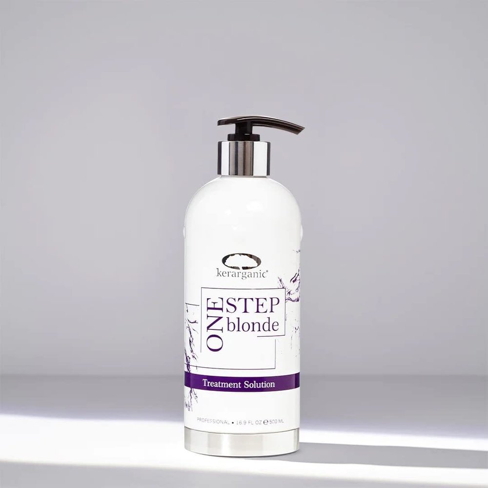 OneStep Blonde Treatment Solution (500ml/16.9floz) - Specially formulated to treat and color-tone blonde and platinum hair.