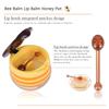 2PCS Bee Lip Balm Honey Pot - Strawberry & Honey Moisturizing Propolis Mask, Hydrating Prevention for Dry and Cracked Skin, Scrubs Exfoliator, Sleep Mask Reduces Lines, Skin Care Products view 2