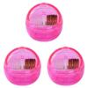 FRCOLOR 3pcs Nail Art Tools Portable Cleaning Brush and for Nail Drill Bits Efficient and Lightweight Cleaner for Manicure and Pedicure Tasks Rosy view 1