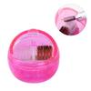 FRCOLOR 3pcs Nail Art Tools Portable Cleaning Brush and for Nail Drill Bits Efficient and Lightweight Cleaner for Manicure and Pedicure Tasks Rosy view 4
