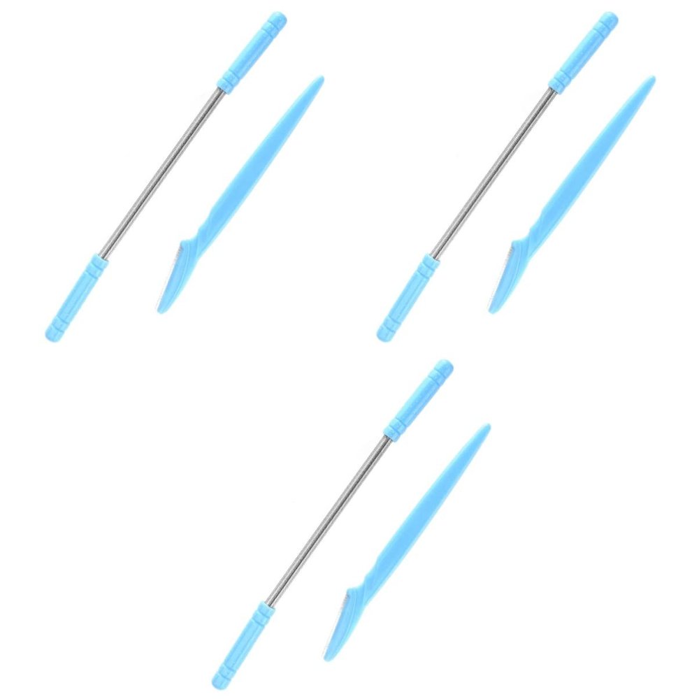 Beaupretty 6pcs Spring Facial Hair Remover Face Hair Removal Stick Eyebrow Shaper Razor for Women