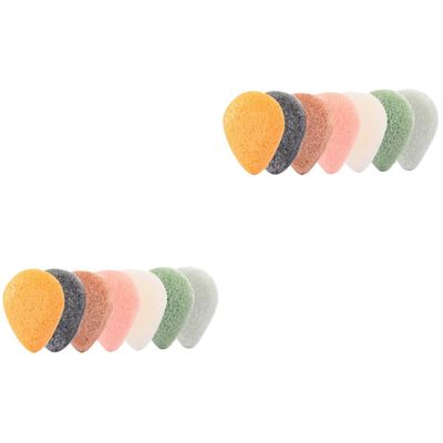Beaupretty 14pcs Makeup Removal Puff Sponges Face Washing Puff for Skin Care Vegan Biodegradable Face Cleansing Sponge Exfoliator