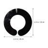 Beaupretty Barber Neck Strip Salon Hair Cutting Collars Silicone Rubber Neck Guard Wrap Neck Shield Shawl view 2