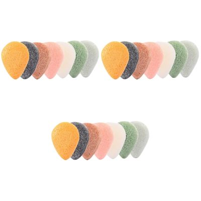 Beaupretty 21pcs Vegan Face Sponges Gentle Makeup Remover Sponges for Pores Daily Exfoliating Cleaning Puff for Blackheads Whiteheads