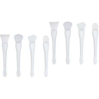 Beaupretty 8pcs Dual Sided Face Mask Brush for Facials Silicone Beauty Tool for Skin Care