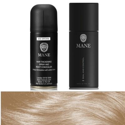 Mane Hair Thickener with a Seal and Control 100 ml duo pack (Medium Brown)