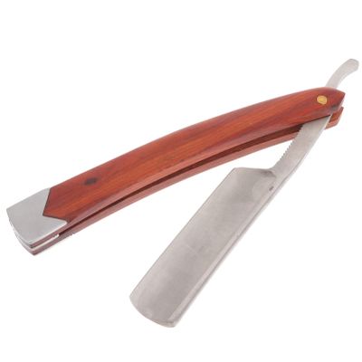 Beaupretty Men Vintage Professional for Handle Shaver Steel Hair Carbon Barber Beard Razors Wood Razor Stubble Facial Grooming Shaving Kit Mustache Manual Tools Folding Straight Tool