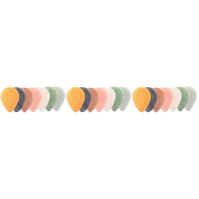 minkissy 21pcs Cleansing Sponges for Gentle Makeup Removal and Exfoliating Biodegradable and Vegan-friendly for Daily Skin Care Routine