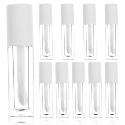 Beaupretty 10pcs Clear Lip Gloss Bottles Mini Lip Oil Tubes for Makeup Supplies Liquid Blush and More for and Personal Use
