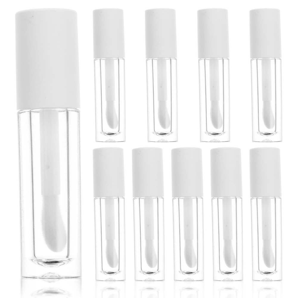 Beaupretty 10pcs Clear Lip Gloss Bottles Mini Lip Oil Tubes for Makeup Supplies Liquid Blush and More for and Personal Use